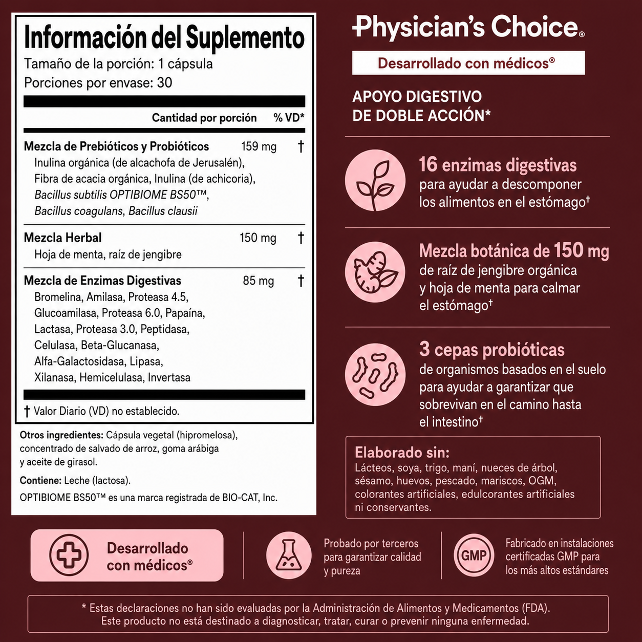 Digestive Enzymes™ Adiós a la Hinchazón