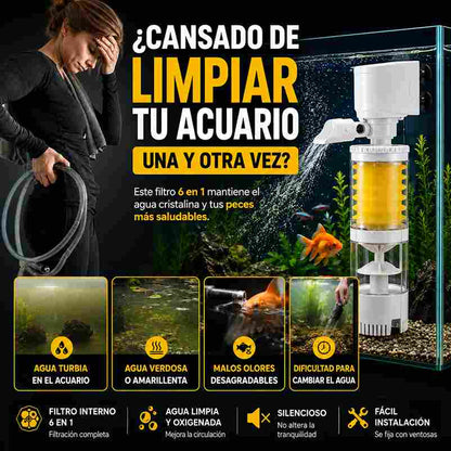 Sistema de Filtración Silenciosa para Acuarios