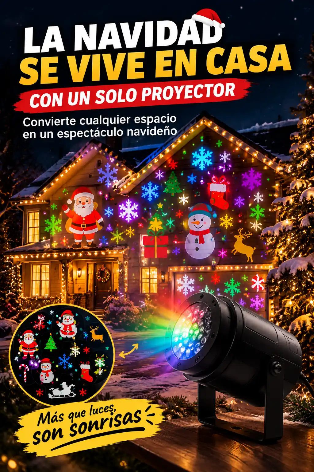 Proyector navideño