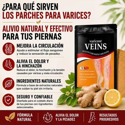 Parches Naturales para venas Varices
