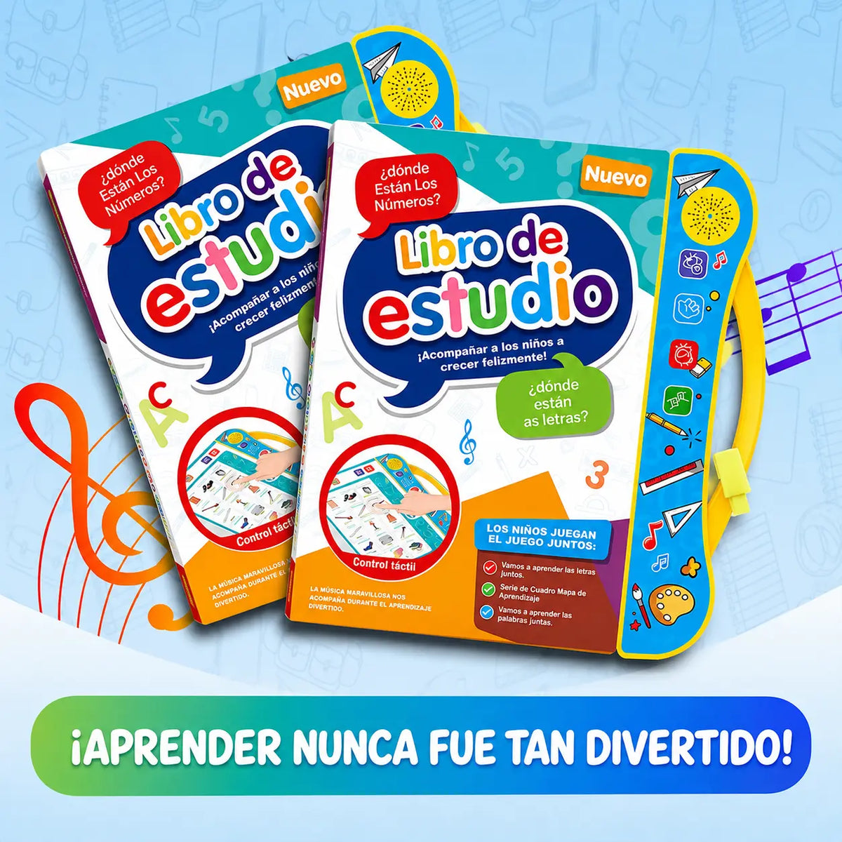 Libro de Estudio con Sonido para Niños