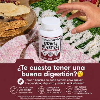 Digestive Enzymes™ Adiós a la Hinchazón